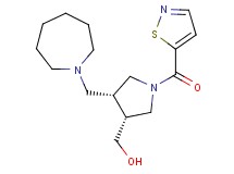 [(3R*,4R*)-4-(azepan-1-ylmethyl)-1-(isothiazol-5-ylcarbonyl)pyrrolidin-3-yl]methanol
