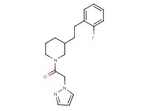 3-[2-(2-fluorophenyl)ethyl]-1-(1H-pyrazol-1-ylacetyl)piperidine