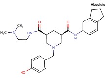 (3R,5S)-N-(2,3-dihydro-1H-inden-5-yl)-N'-[2-(dimethylamino)ethyl]-1-(4-hydroxybenzyl)-3,5-piperidinedicarboxamide