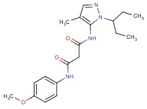N-[1-(1-ethylpropyl)-4-methyl-1H-pyrazol-5-yl]-N'-(4-methoxyphenyl)malonamide