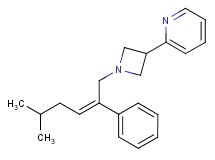 2-{1-[(2Z)-5-methyl-2-phenyl-2-hexen-1-yl]-3-azetidinyl}pyridine