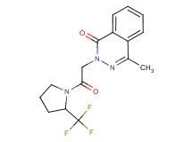 4-methyl-2-{2-oxo-2-[2-(trifluoromethyl)-1-pyrrolidinyl]ethyl}-1(2H)-phthalazinone