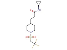 N-cyclopropyl-3-{1-[(2,2,2-trifluoroethyl)sulfonyl]-4-piperidinyl}propanamide