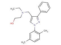 2-[{[1-(2,5-dimethylphenyl)-3-phenyl-1H-pyrazol-4-yl]methyl}(ethyl)amino]ethanol