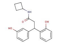 N-cyclobutyl-3-(2-hydroxyphenyl)-3-(3-hydroxyphenyl)propanamide