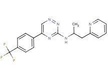 N-[1-methyl-2-(2-pyridinyl)ethyl]-5-[4-(trifluoromethyl)phenyl]-1,2,4-triazin-3-amine