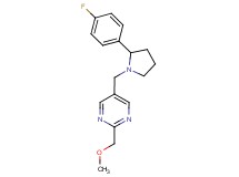 5-{[2-(4-fluorophenyl)pyrrolidin-1-yl]methyl}-2-(methoxymethyl)pyrimidine
