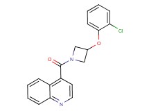 4-{[3-(2-chlorophenoxy)-1-azetidinyl]carbonyl}quinoline