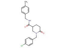 1-(4-chlorobenzyl)-N-(4-methylbenzyl)-6-oxo-3-piperidinecarboxamide
