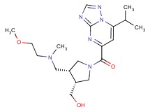 ((3R*,4R*)-1-[(7-isopropyl[1,2,4]triazolo[1,5-a]pyrimidin-5-yl)carbonyl]-4-{[(2-methoxyethyl)(methyl)amino]methyl}pyrrolidin-3-yl)methanol
