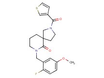 7-(2-fluoro-5-methoxybenzyl)-2-(3-thienylcarbonyl)-2,7-diazaspiro[4.5]decan-6-one