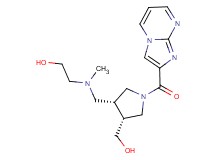 2-[{[(3R*,4R*)-4-(hydroxymethyl)-1-(imidazo[1,2-a]pyrimidin-2-ylcarbonyl)pyrrolidin-3-yl]methyl}(methyl)amino]ethanol