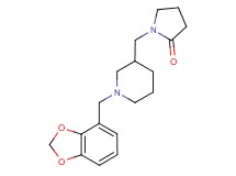 1-{[1-(1,3-benzodioxol-4-ylmethyl)piperidin-3-yl]methyl}pyrrolidin-2-one