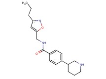 4-piperidin-3-yl-N-[(3-propylisoxazol-5-yl)methyl]benzamide