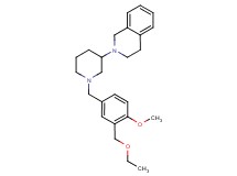 2-{1-[3-(ethoxymethyl)-4-methoxybenzyl]-3-piperidinyl}-1,2,3,4-tetrahydroisoquinoline