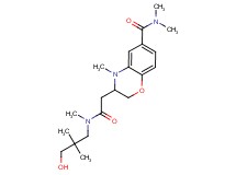 3-{2-[(3-hydroxy-2,2-dimethylpropyl)(methyl)amino]-2-oxoethyl}-N,N,4-trimethyl-3,4-dihydro-2H-1,4-benzoxazine-6-carboxamide