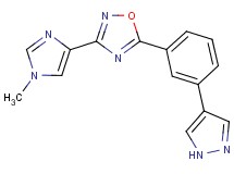 3-(1-methyl-1H-imidazol-4-yl)-5-[3-(1H-pyrazol-4-yl)phenyl]-1,2,4-oxadiazole