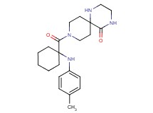 9-({1-[(4-methylphenyl)amino]cyclohexyl}carbonyl)-1,4,9-triazaspiro[5.5]undecan-5-one