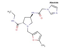 (4R)-N-ethyl-4-[(1H-imidazol-1-ylacetyl)amino]-1-[(5-methyl-2-furyl)methyl]-L-prolinamide
