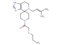 5-(3-methylbut-2-en-1-yl)-1'-[(propylthio)acetyl]-1,5,6,7-tetrahydrospiro[imidazo[4,5-c]pyridine-4,4'-piperidine]