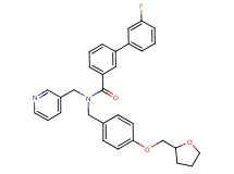 3'-fluoro-N-(3-pyridinylmethyl)-N-[4-(tetrahydro-2-furanylmethoxy)benzyl]-3-biphenylcarboxamide