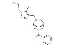 (1R*,5R*)-6-[(1-allyl-5-methyl-1H-pyrazol-4-yl)methyl]-3-isonicotinoyl-3,6-diazabicyclo[3.2.2]nonane