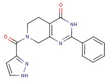 2-phenyl-7-(1H-pyrazol-3-ylcarbonyl)-5,6,7,8-tetrahydropyrido[3,4-d]pyrimidin-4(3H)-one