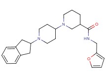 1'-(2,3-dihydro-1H-inden-2-yl)-N-(2-furylmethyl)-1,4'-bipiperidine-3-carboxamide