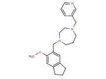1-[(6-methoxy-2,3-dihydro-1H-inden-5-yl)methyl]-4-(3-pyridinylmethyl)-1,4-diazepane