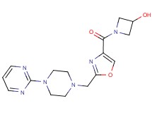 1-({2-[(4-pyrimidin-2-ylpiperazin-1-yl)methyl]-1,3-oxazol-4-yl}carbonyl)azetidin-3-ol