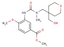 methyl 3-({[{[4-(hydroxymethyl)tetrahydro-2H-pyran-4-yl]methyl}(methyl)amino]carbonyl}amino)-4-methoxybenzoate