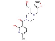 3-{[4-(2-furylmethyl)-3-(2-hydroxyethyl)-1-piperazinyl]carbonyl}-6-methyl-2-pyridinol