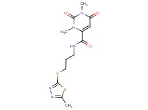 1,3-dimethyl-N-{3-[(5-methyl-1,3,4-thiadiazol-2-yl)thio]propyl}-2,6-dioxo-1,2,3,6-tetrahydropyrimidine-4-carboxamide