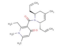 3-{[(2S*,6S*)-2,6-diallyl-4-methyl-3,6-dihydropyridin-1(2H)-yl]carbonyl}-2-ethyl-1,6-dimethylpyridin-4(1H)-one