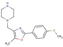 1-({5-methyl-2-[4-(methylthio)phenyl]-1,3-oxazol-4-yl}methyl)piperazine hydrochloride