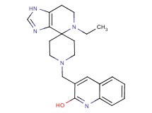 3-[(5-ethyl-1,5,6,7-tetrahydro-1'H-spiro[imidazo[4,5-c]pyridine-4,4'-piperidin]-1'-yl)methyl]-2-quinolinol