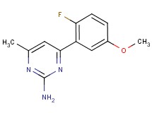 4-(2-fluoro-5-methoxyphenyl)-6-methylpyrimidin-2-amine