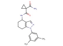 N~1~-[1-(3,5-dimethylphenyl)-4,5,6,7-tetrahydro-1H-indazol-4-yl]-1,1-cyclopropanedicarboxamide