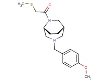 (1S*,5R*)-3-(4-methoxybenzyl)-6-[(methylthio)acetyl]-3,6-diazabicyclo[3.2.2]nonane