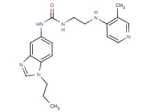 N-{2-[(3-methylpyridin-4-yl)amino]ethyl}-N'-(1-propyl-1H-benzimidazol-5-yl)urea