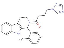 1-(2-methylphenyl)-2-[4-(1H-1,2,4-triazol-1-yl)butanoyl]-2,3,4,9-tetrahydro-1H-beta-carboline