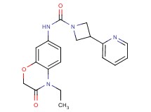 N-(4-ethyl-3-oxo-3,4-dihydro-2H-1,4-benzoxazin-7-yl)-3-pyridin-2-ylazetidine-1-carboxamide