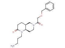 rel-(4aS,8aR)-1-(3-aminopropyl)-6-[(benzyloxy)acetyl]octahydro-1,6-naphthyridin-2(1H)-one hydrochloride