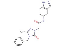 2-(4-benzyl-3-methyl-5-oxo-4,5-dihydro-1H-1,2,4-triazol-1-yl)-N-(4,5,6,7-tetrahydro-1H-indazol-5-yl)acetamide