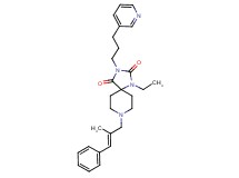 1-ethyl-8-[(2E)-2-methyl-3-phenyl-2-propen-1-yl]-3-[3-(3-pyridinyl)propyl]-1,3,8-triazaspiro[4.5]decane-2,4-dione