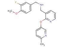 (3-fluoro-4-methoxybenzyl)({2-[(6-methyl-3-pyridinyl)oxy]-3-pyridinyl}methyl)amine