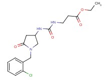 ethyl N-({[1-(2-chlorobenzyl)-5-oxo-3-pyrrolidinyl]amino}carbonyl)-beta-alaninate