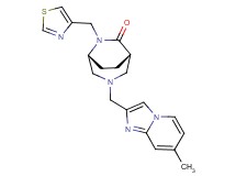 (1S*,5R*)-3-[(7-methylimidazo[1,2-a]pyridin-2-yl)methyl]-6-(1,3-thiazol-4-ylmethyl)-3,6-diazabicyclo[3.2.2]nonan-7-one