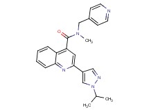 2-(1-isopropyl-1H-pyrazol-4-yl)-N-methyl-N-(pyridin-4-ylmethyl)quinoline-4-carboxamide