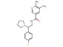 N-[2-(4-fluorophenyl)-2-pyrrolidin-1-ylethyl]-5,6-dimethylnicotinamide